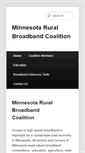 Mobile Screenshot of mnbroadbandcoalition.com